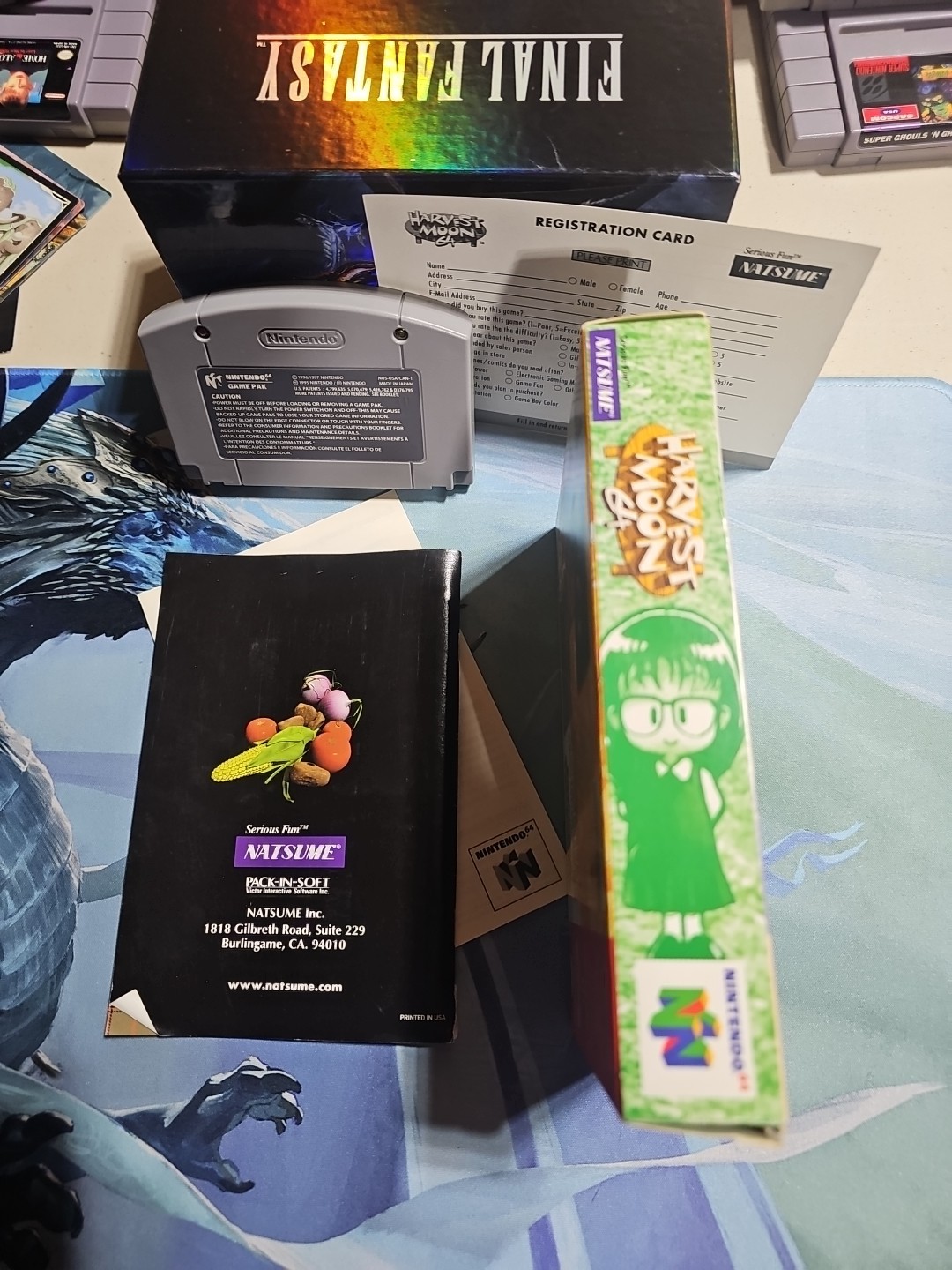 Harvest Moon 64 N64 CIB Box And Inserts Registration Card Authentic 🇺🇸