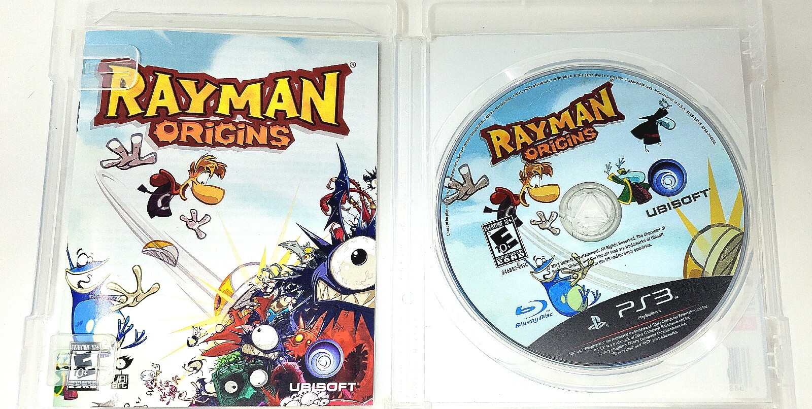 Rayman Origins (Sony PlayStation 3, 2011) PS3 Complete with Manual Tested