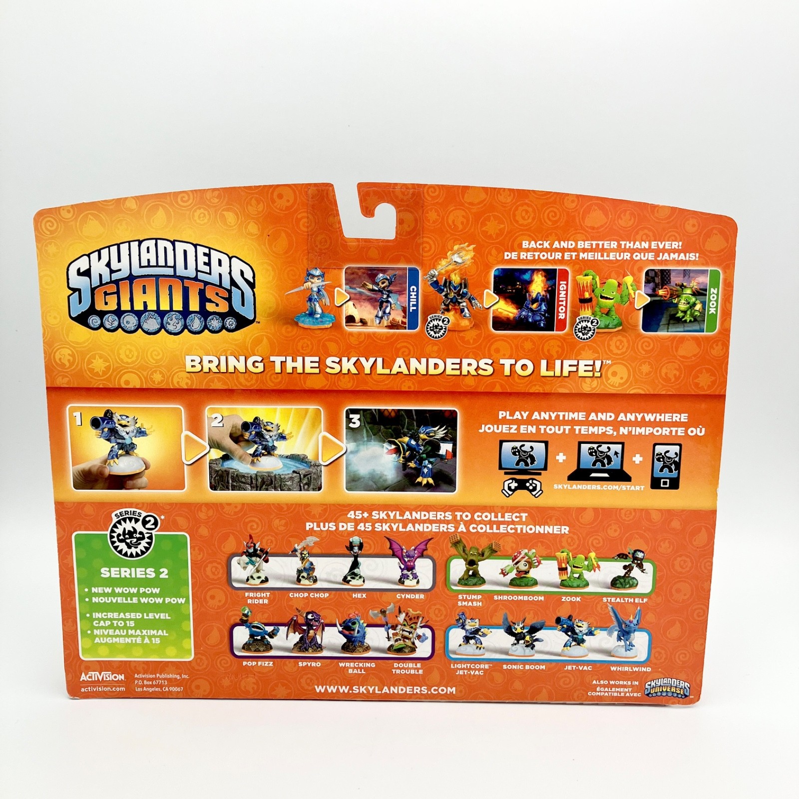 Skylanders Giants Ignitor Chill Zook 3 Pack Figures NIB Activision NEW SEALED