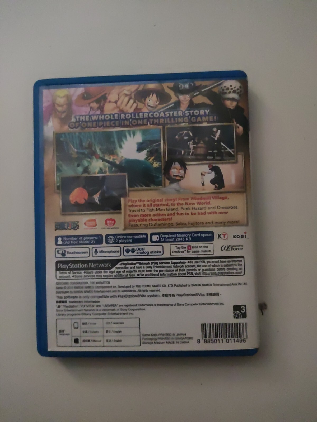 English Version One Piece Pirate Warriors 3 PS Vita PlayStation Vita CIB English
