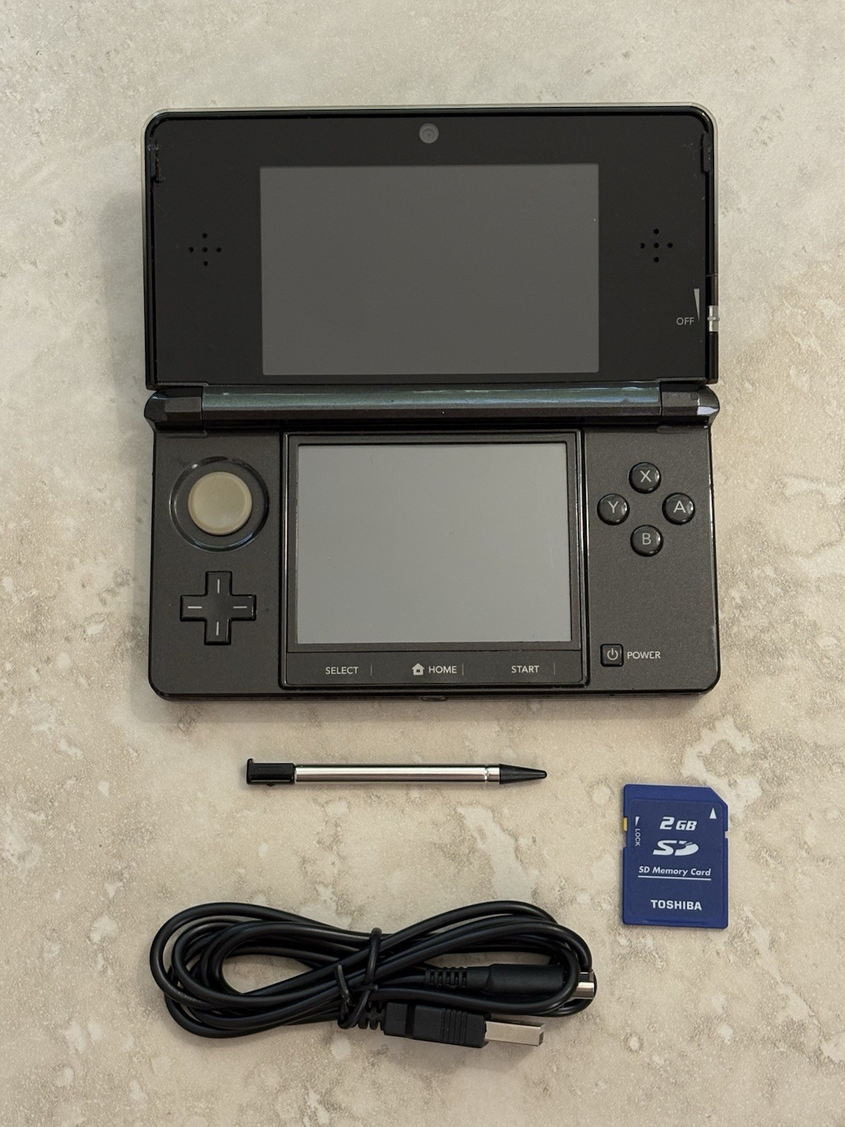 Nintendo 3DS Console Black Edition With Charger US SELLER Very Good