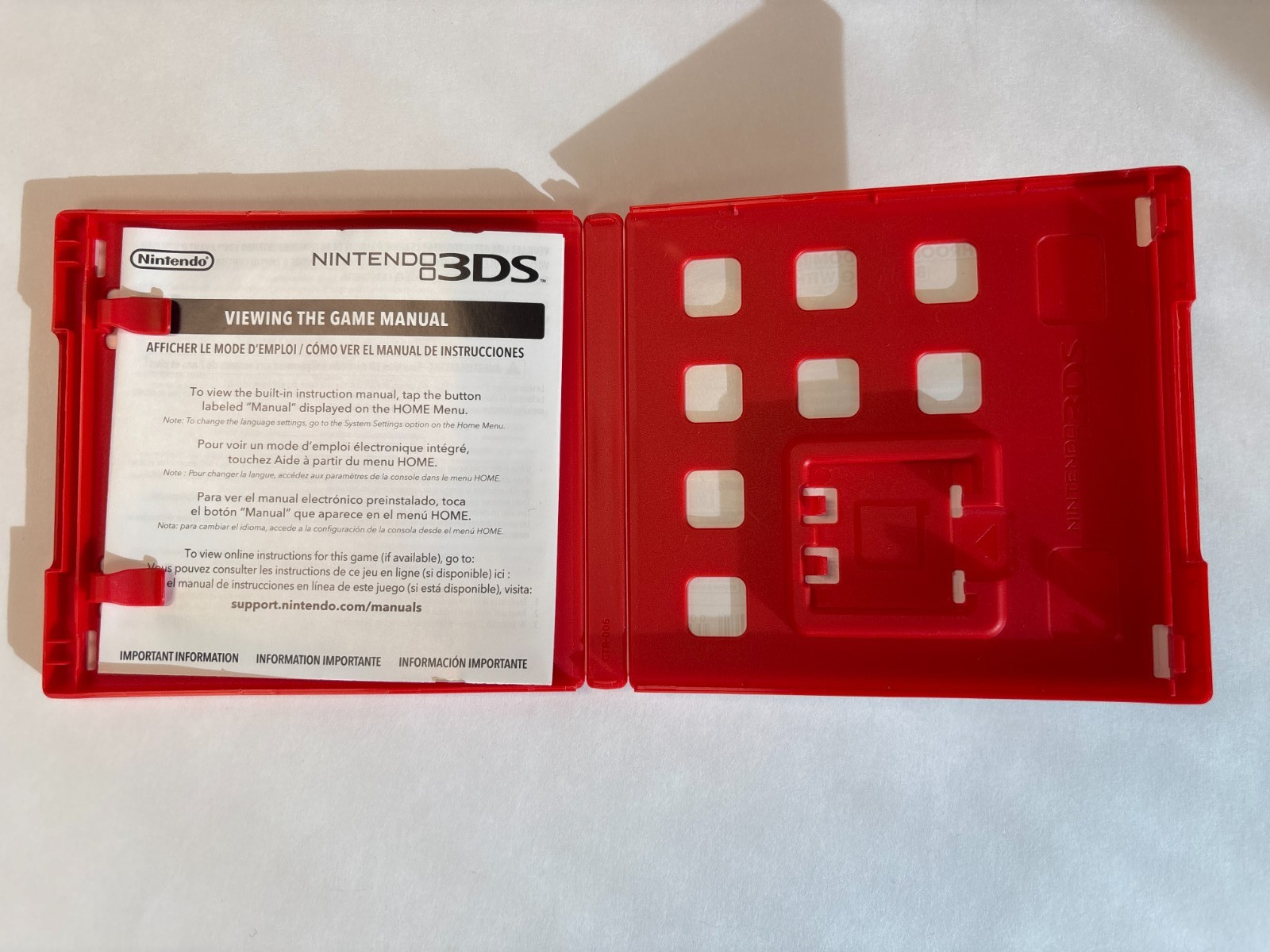 Case and Manual Only NO GAME New Super Mario Bros 2 Nintendo 3DS Authentic