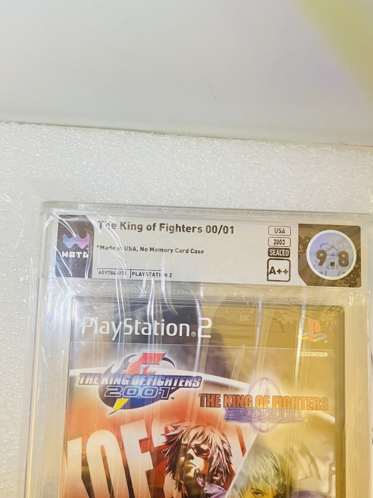 King of Fighters 2000&2001 PS2 2 in 1 Pack- WATA 9.8 A++ sealed Y-Fold