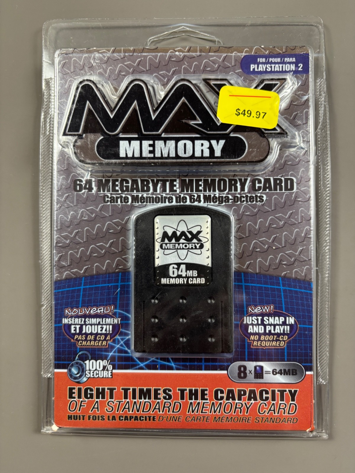 Sony PlayStation 2 PS2 64MB MAX Memory Card OEM Brand New Sealed