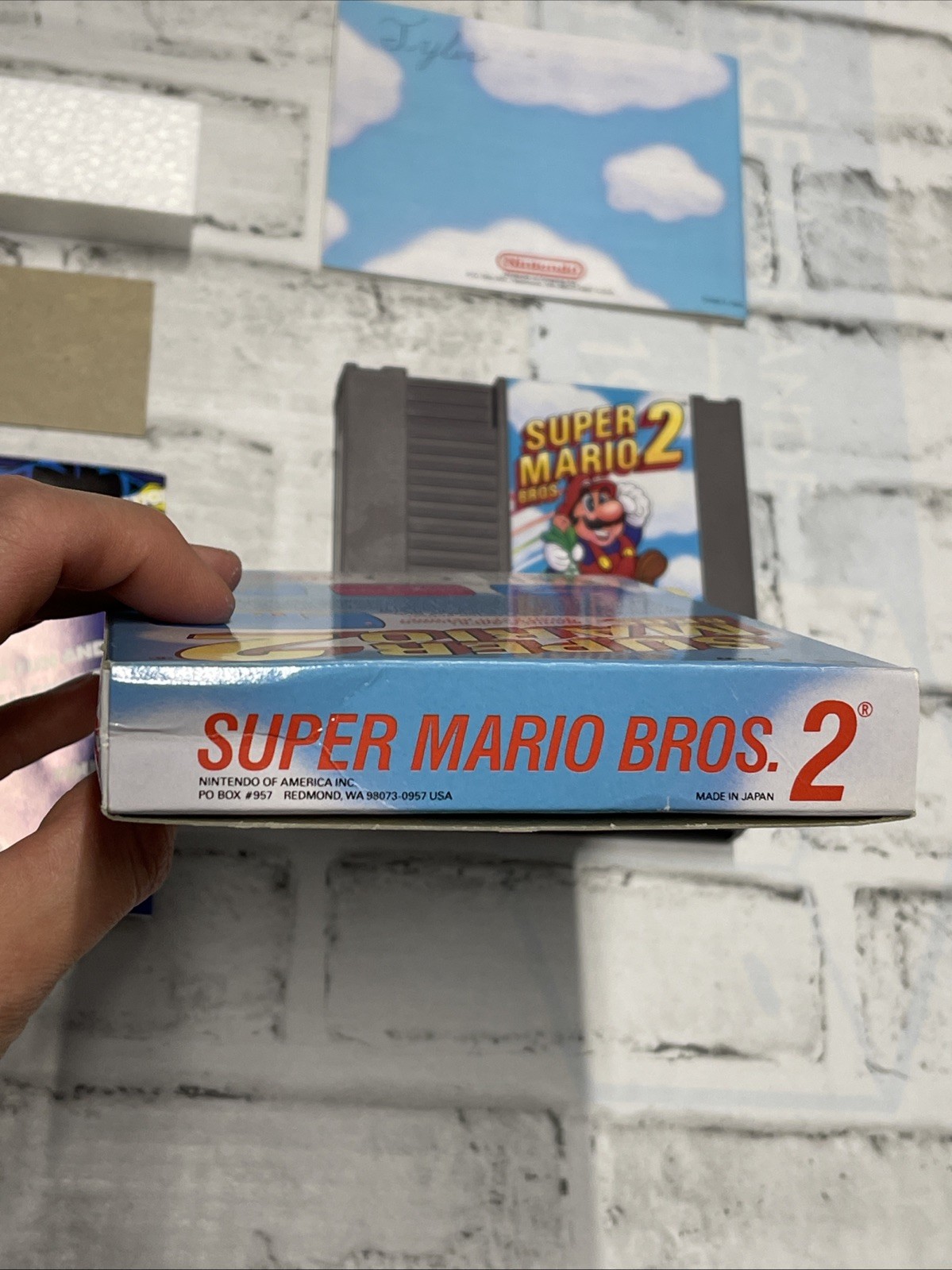 Nintendo NES Super Mario Bros 2 Oval Complete CIB Vintage EXCELLENT Tested Game