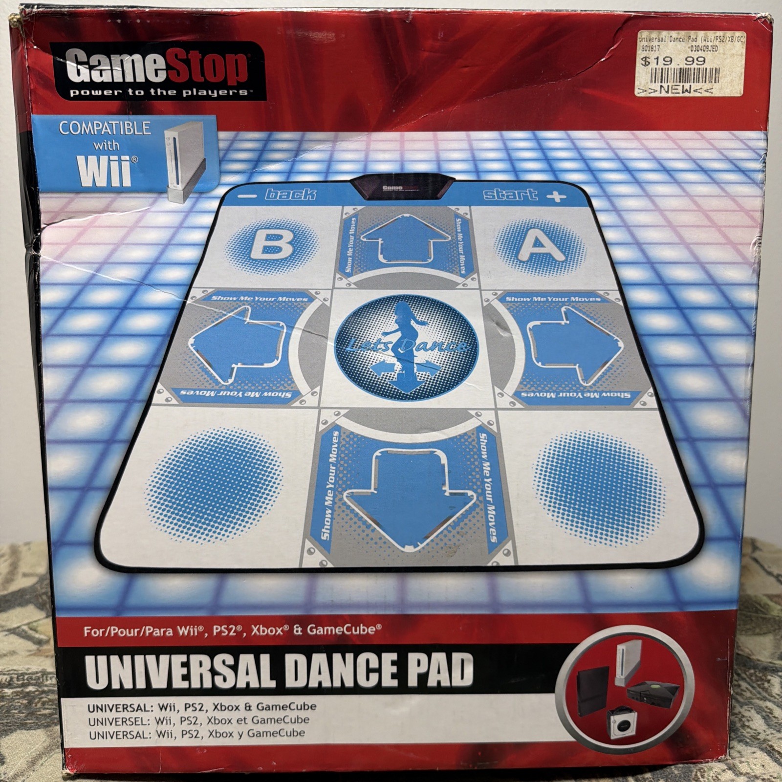 GameStop Universal Dance Pad – Wii / PS2 / Xbox / GameCube – NEW Open Box