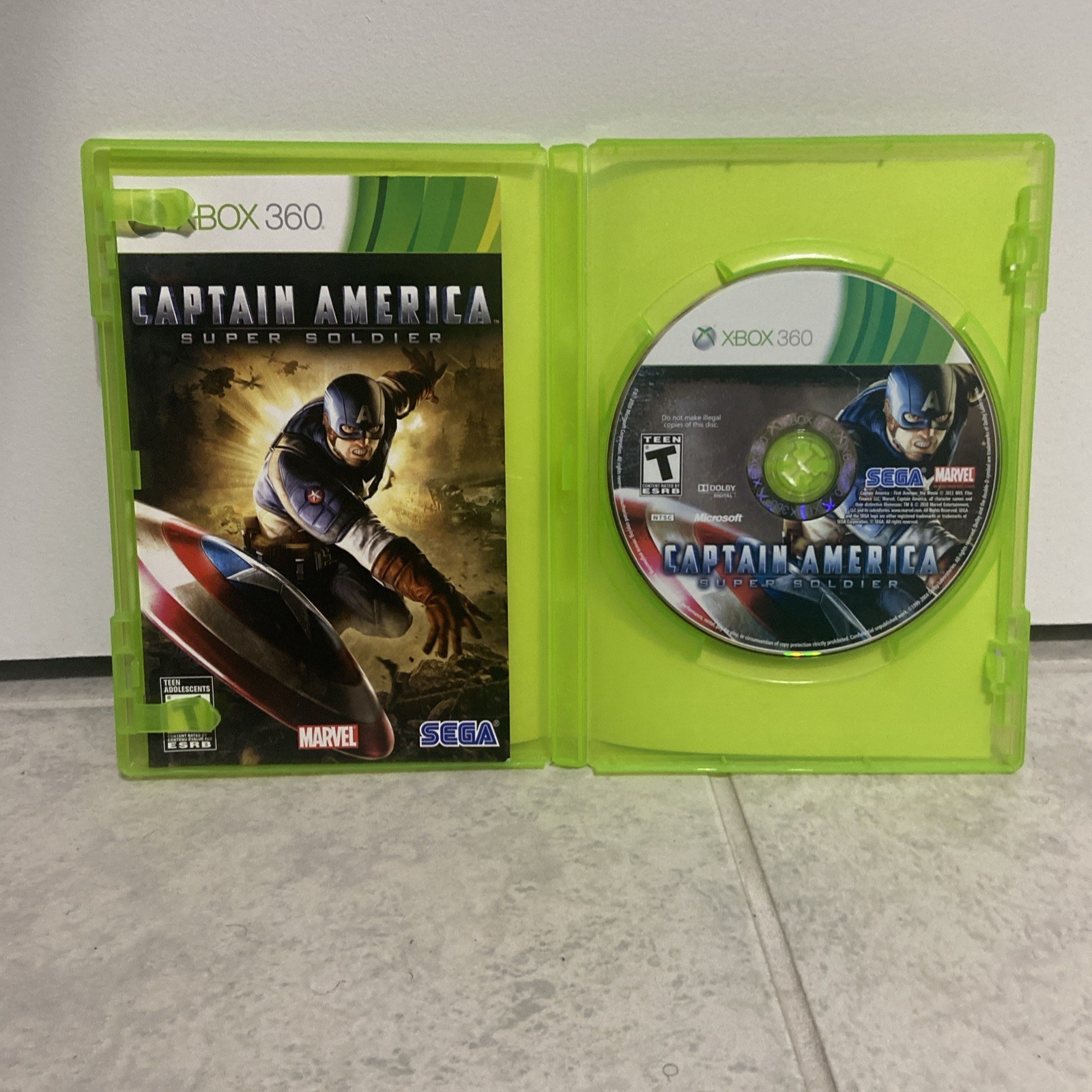 Captain America: Super Soldier CIB with manual (TESTED)Microsoft Xbox 360, 2011)