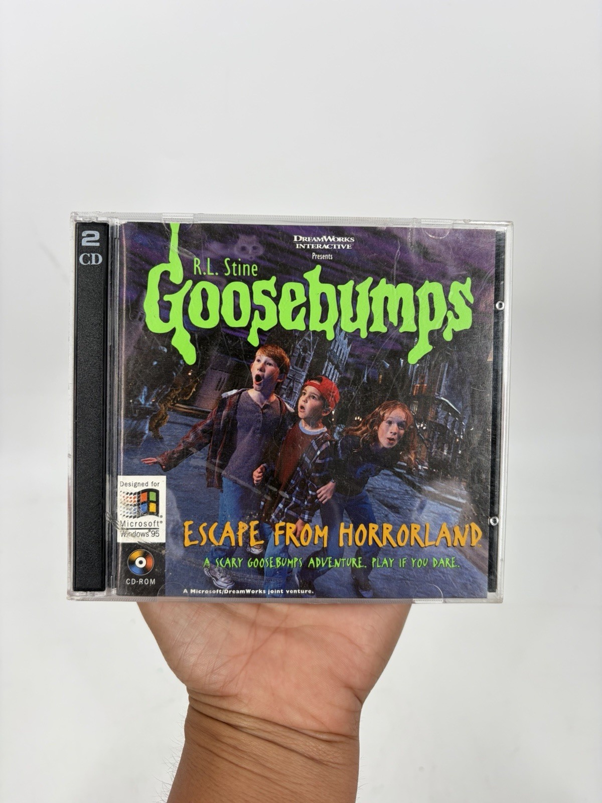 Goosebumps Escape from Horrorland PC 2 CD RL Stine 1996 DreamWorks Win 95