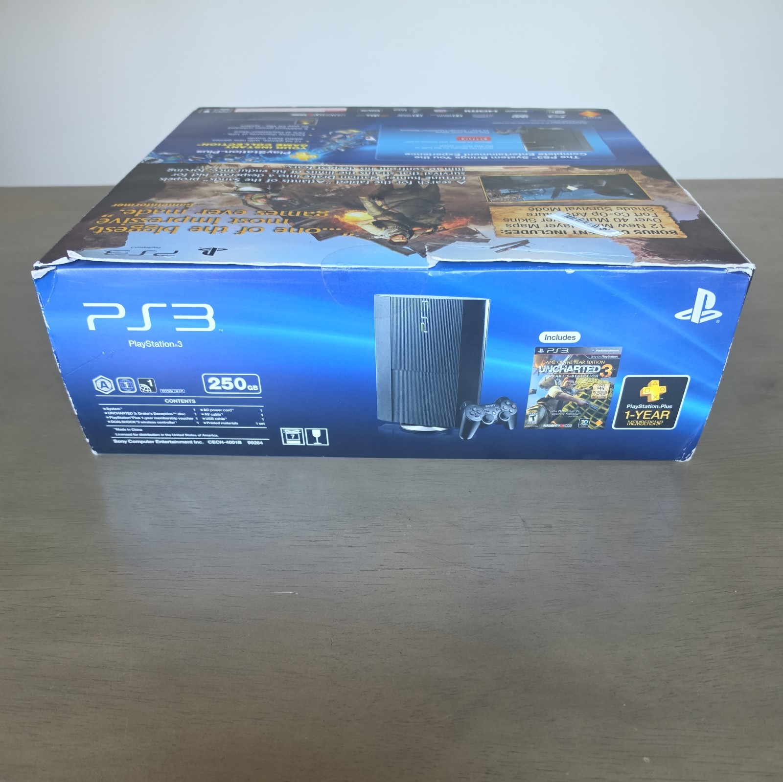 NEW SEALED Sony PS3 250GB CECH-401B Uncharted 3 Bundle GOTY edition Fast Ship!