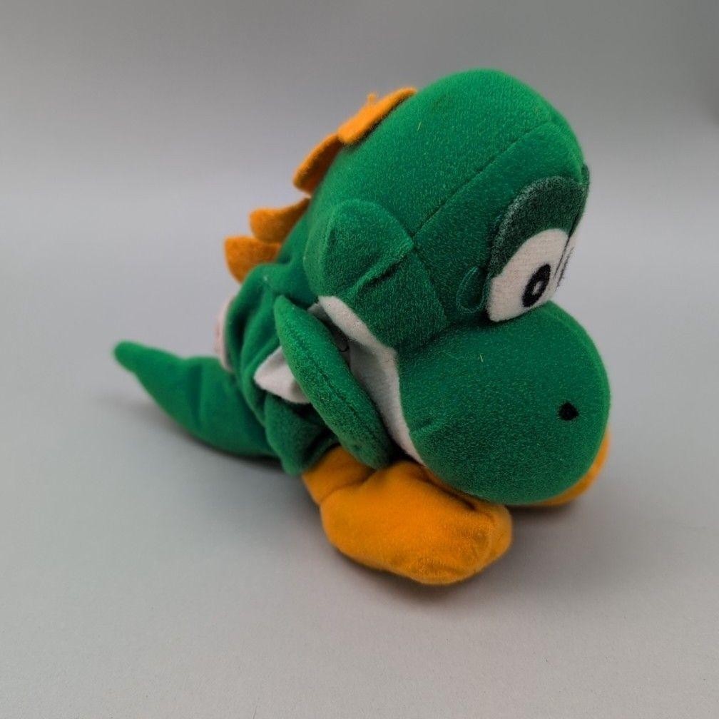 1997 Yoshi Green Plush Doll BD&A Super Mario Stuffed Toy Nintendo Collectible