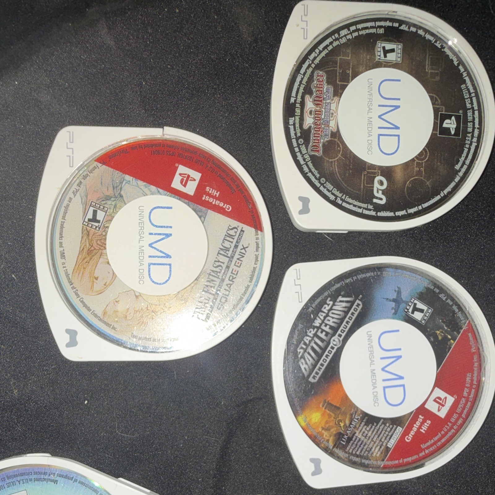 Sony PSP Handheld Console Bundle w/ Carrying Case & Assorted UMD Game Discs 19