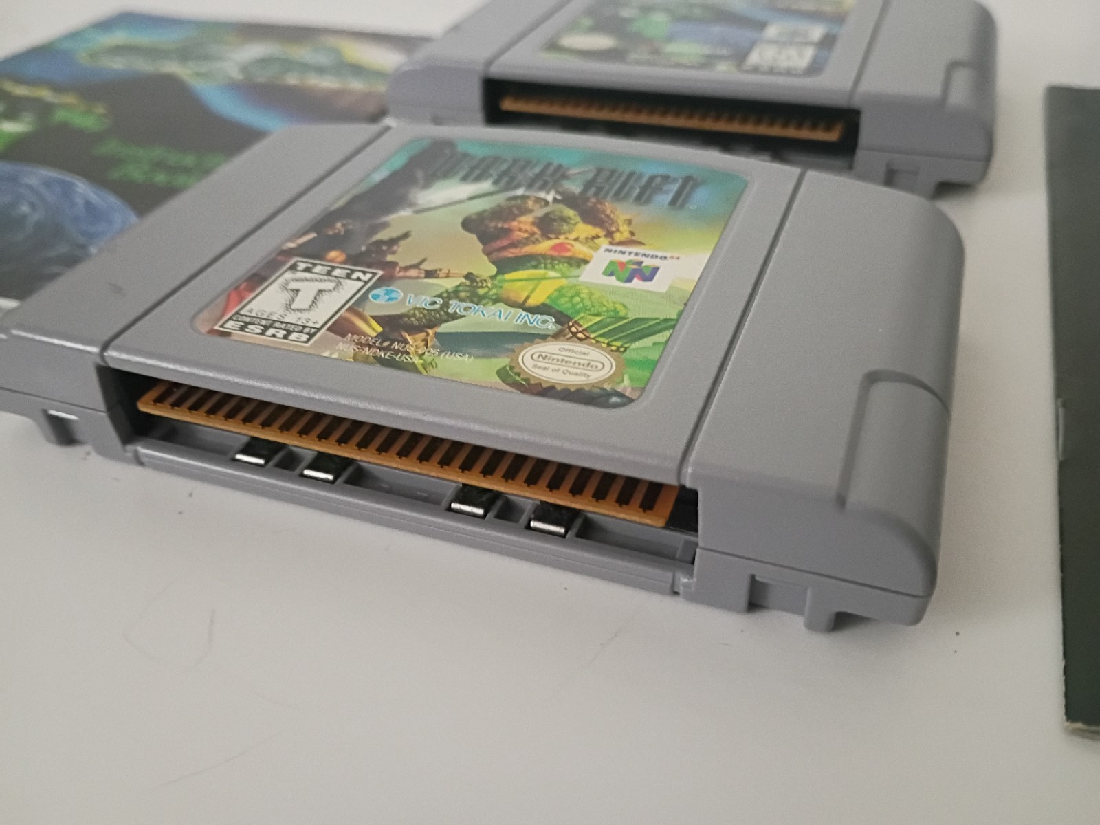Dark Rift & War Gods N64 Nintendo 64, 1996 Authentic Game Cartridge & Manual Lot