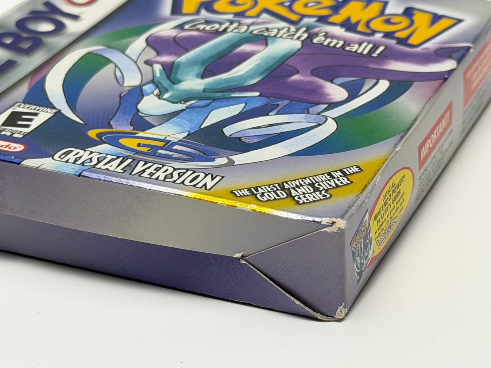 Pokemon Crystal Version (Nintendo Game Boy Color) Complete in se{ies ERROR Box
