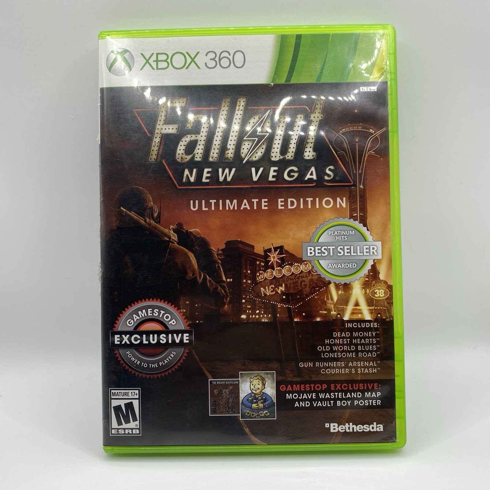Xbox 360 Fallout New Vegas Ultimate Edition NO MANUAL, MAP/POSTER TESTED WORKS