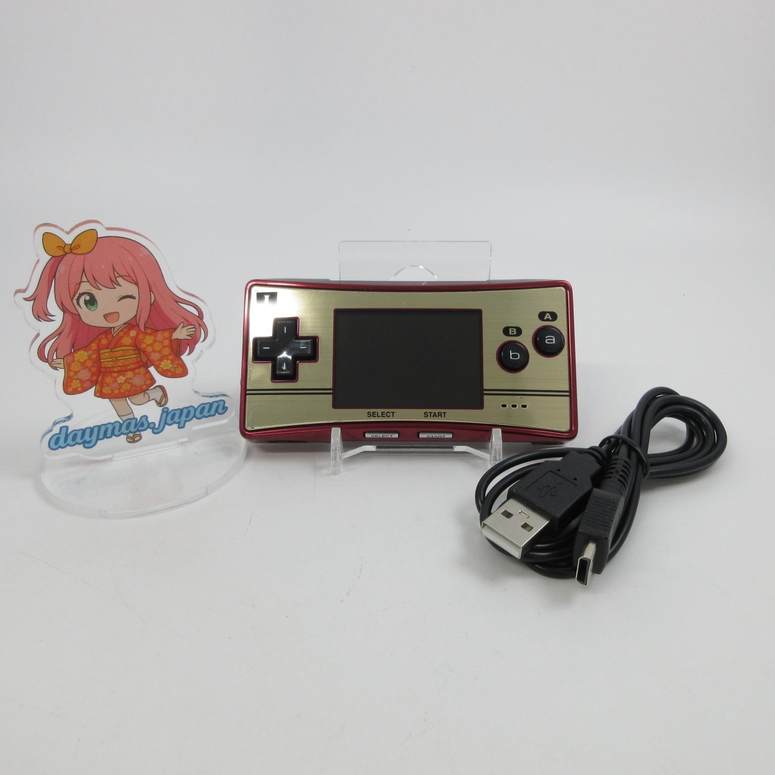 【Very Good】Nintendo Game Boy Micro Console Famicom Ver. #RET08/0615/03