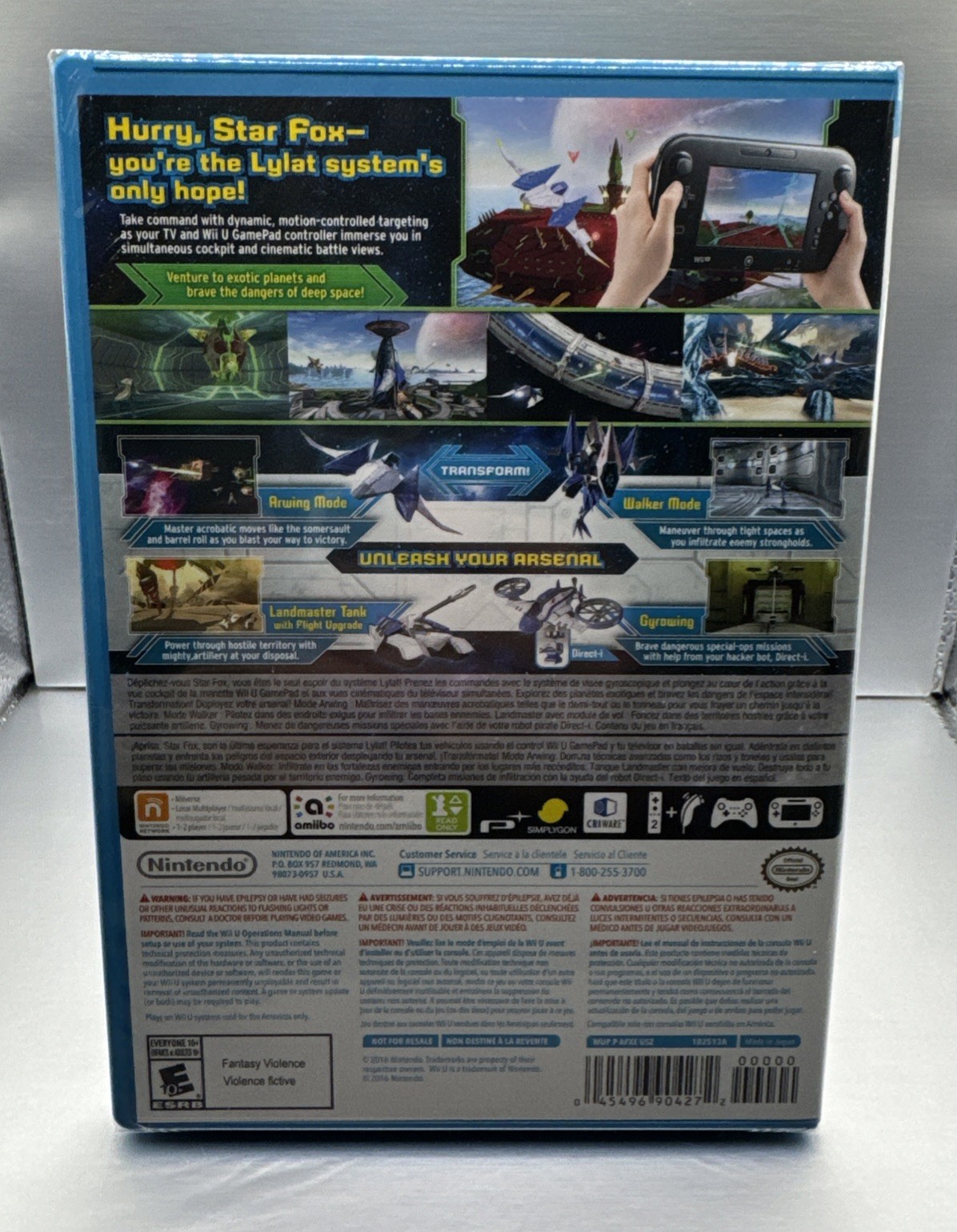 Wii U Star Fox Zero + Bonus StarFox Guard US NTSC Release – NEW