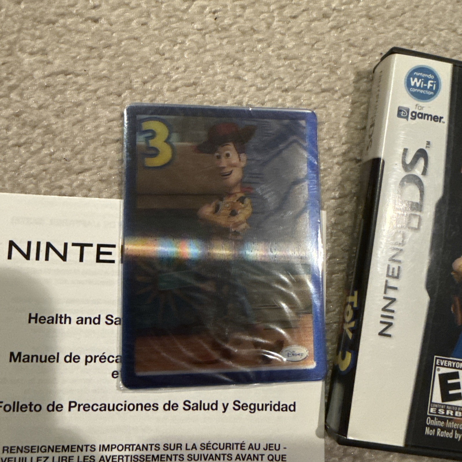 Toy Story 3 for Nintendo DS CIB w/MANUAL/POSTER/collectable 3D Card – Tested