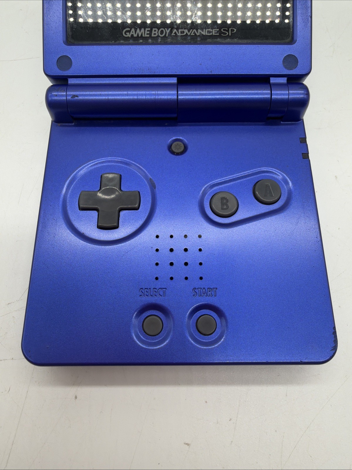 Nintendo Game Boy Advance SP Cobalt Blue Handheld Console AGS-001 4Games&charger