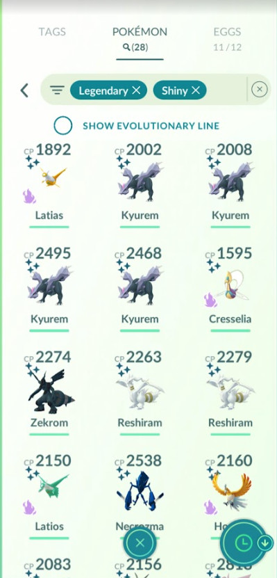 Pokémon Acc Go Lv70⭐️No Team ⭐️10M-15M Stardust⭐️180-250 Shiny⭐️5-10 Legendary⭐️