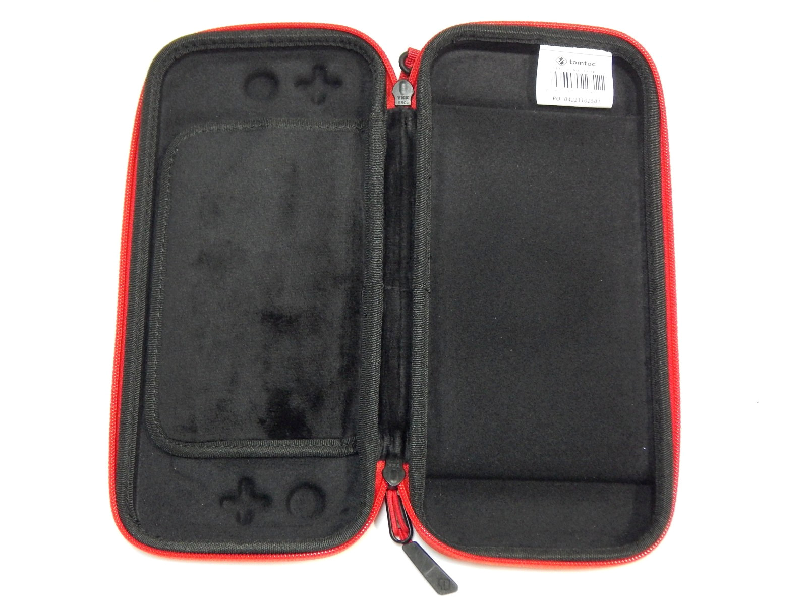 Tomtoc Red Padded Canvas Carrying Case for Nintendo Switch Console