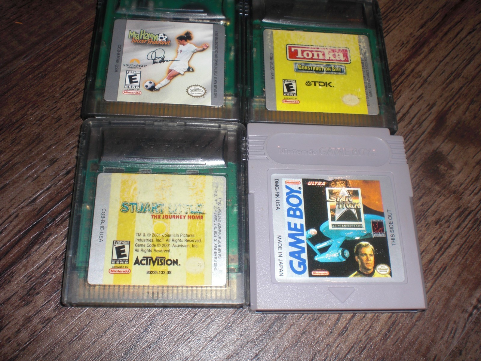Star Trek 25th Anniversary Mia Hamm Soccer Stuart Little Tonka Nintendo Game Boy