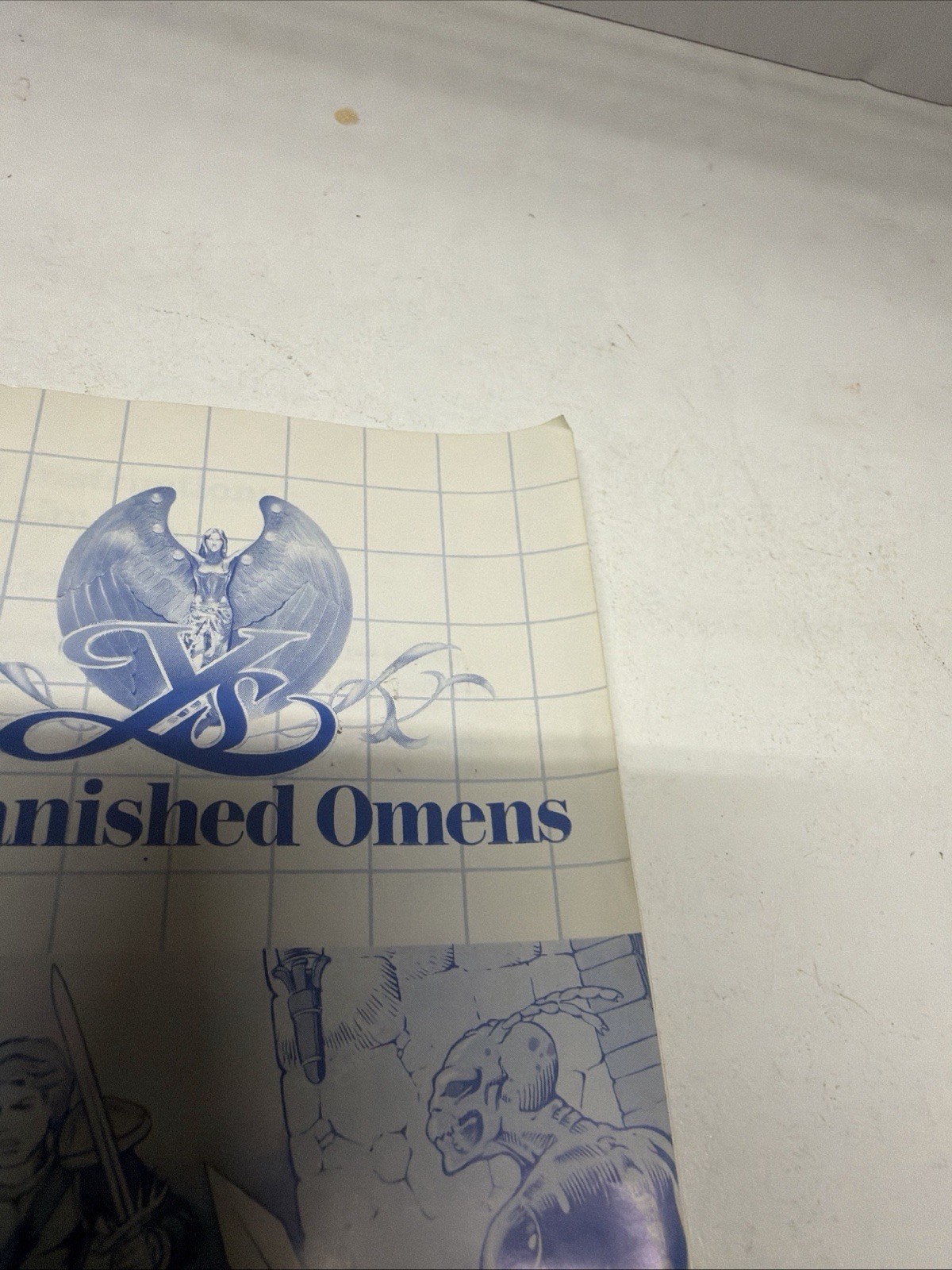 Ys the Vanished Omens Authentic, Tested – Sega Master System – No Poster Map