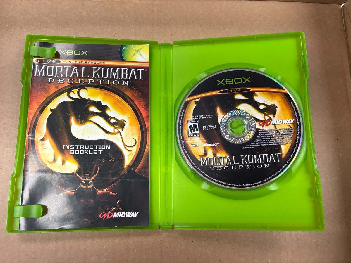 Mortal Kombat Deception Microsoft XBox Game CIB (QUC027651)