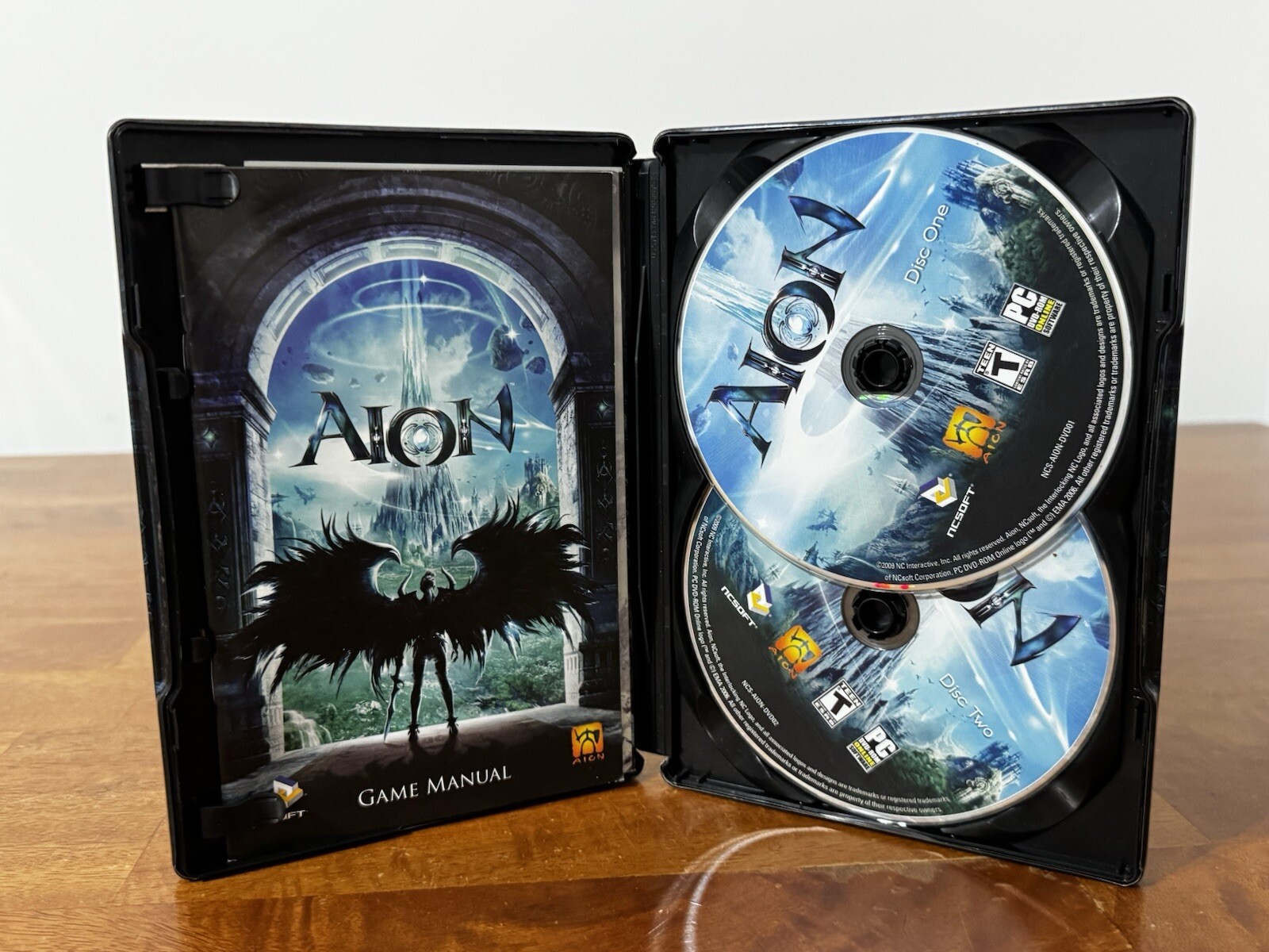 AION DVD-ROM 2-Disc PC Metal Case Steelbook Edition 2009 Game Complete TESTED