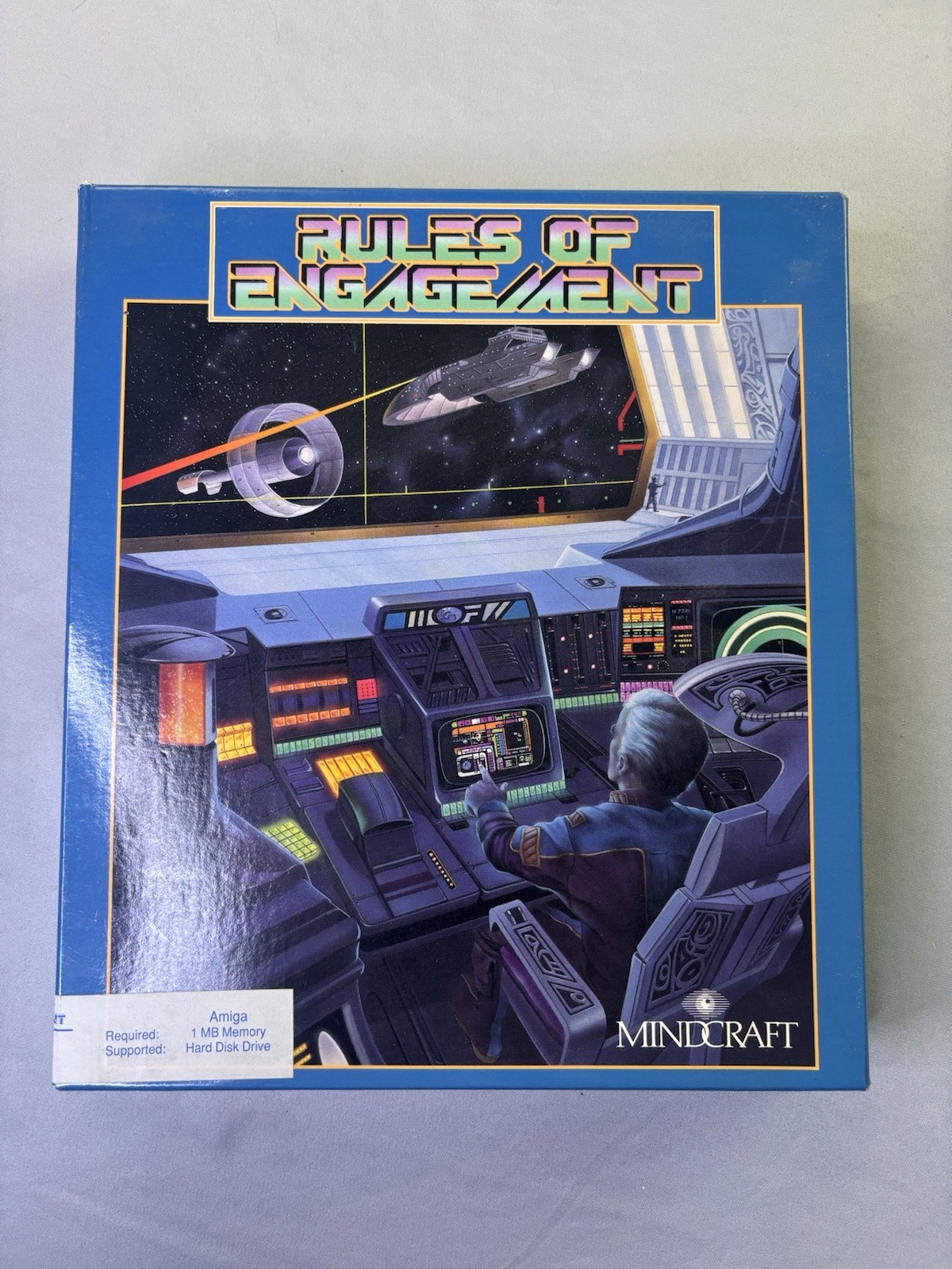 Rules Of Engagement Commodore Amiga Big Box Computer Video Game Vintage 1991