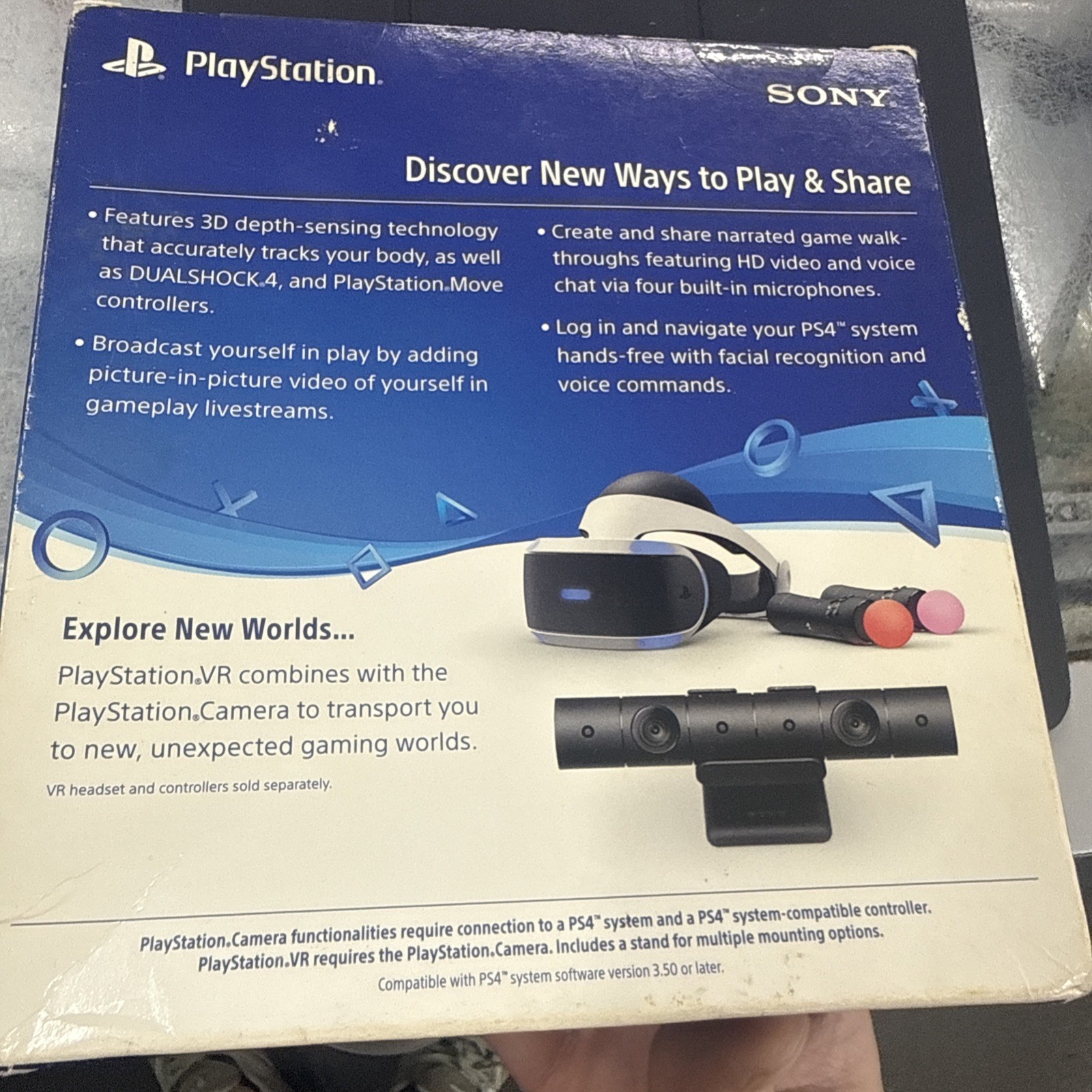 PlayStation 4 Camera Motion Sensor-CUH-ZEY2 With Stand (Black)