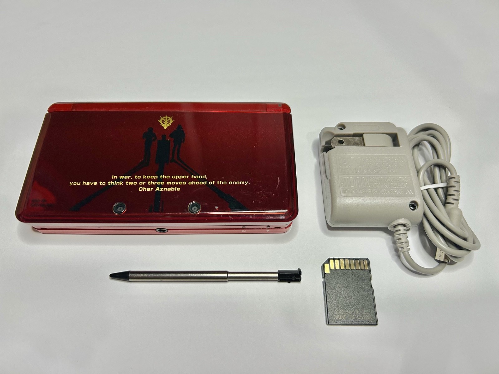 Nintendo 3DS Gundam Char Edition – Region Free Console | 8GB + Charger | US Ship