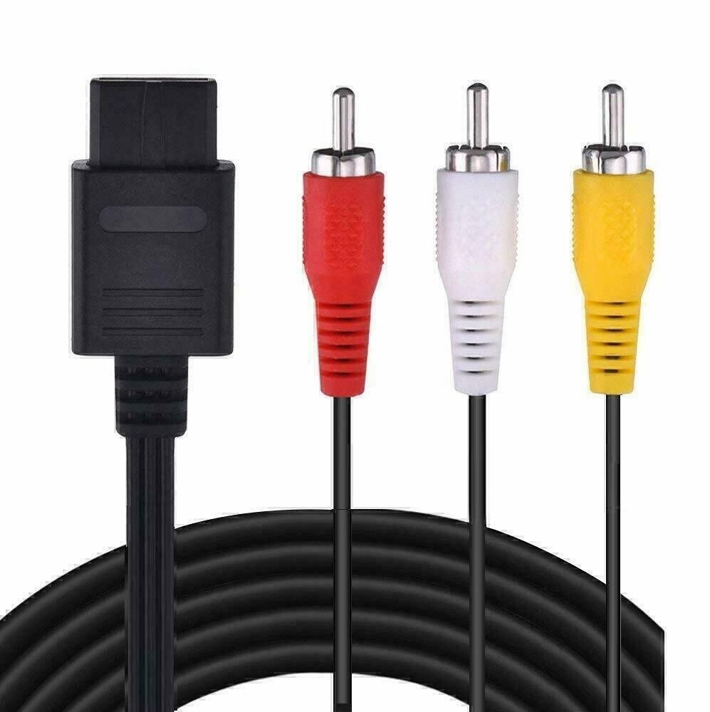 FOR NINTENDO 64 N64 AV AUDIO VIDEO A/V CABLE CORD WIRE TV GAME HTE CABLE 6ft New