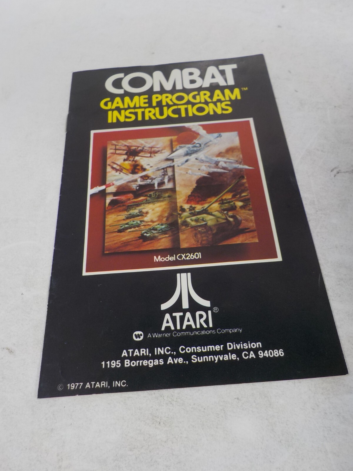 N A129 Atari 2600 Game w/ Manual Lot Combat & Human Cannonball