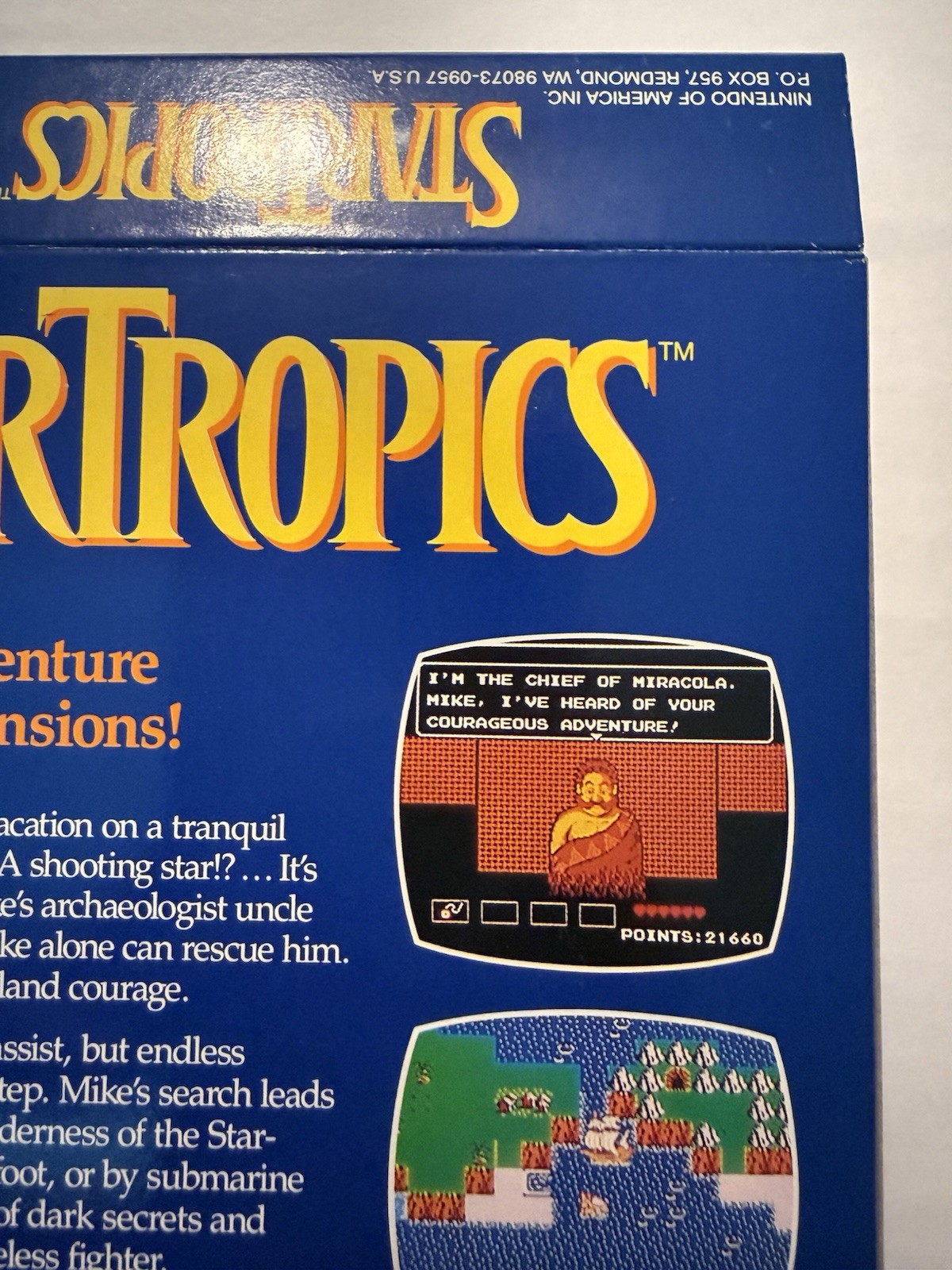 StarTropics Nintendo NES CIB – Promotional Offer Not For Resale