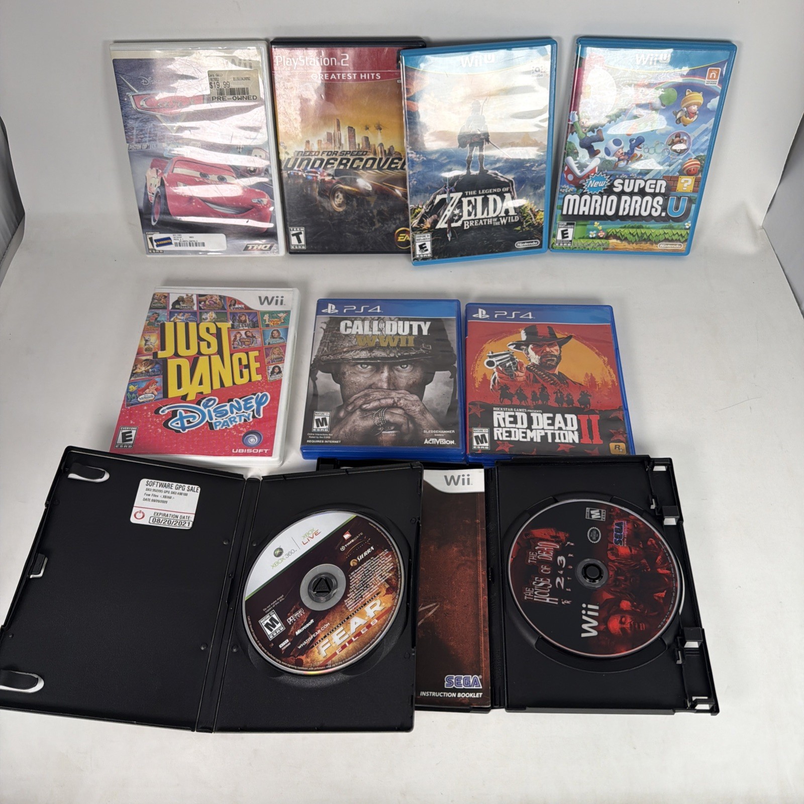 Lot Of 9 Untested Video Games WiiU Wii PS2 PS4 Xbox 360 Mario Zelda More