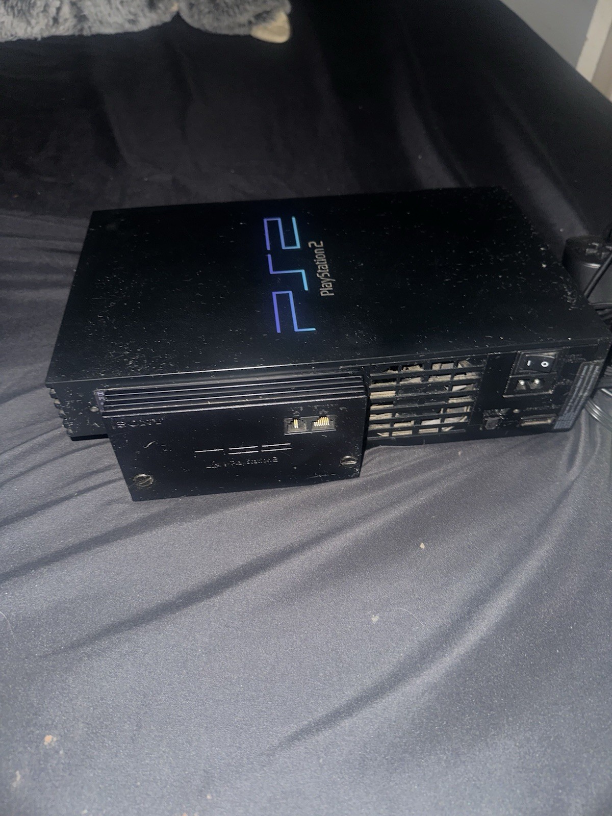 Sony PlayStation 2 PS2 Black Console SCPH-50001 Bundle w/ Controller Cables