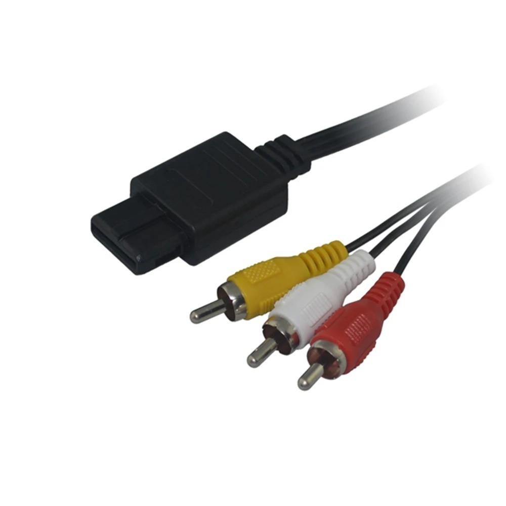 N64 SNES Gamecube 6FT RCA AV TV Audio Video Stereo Cable Cord For Nintendo 64