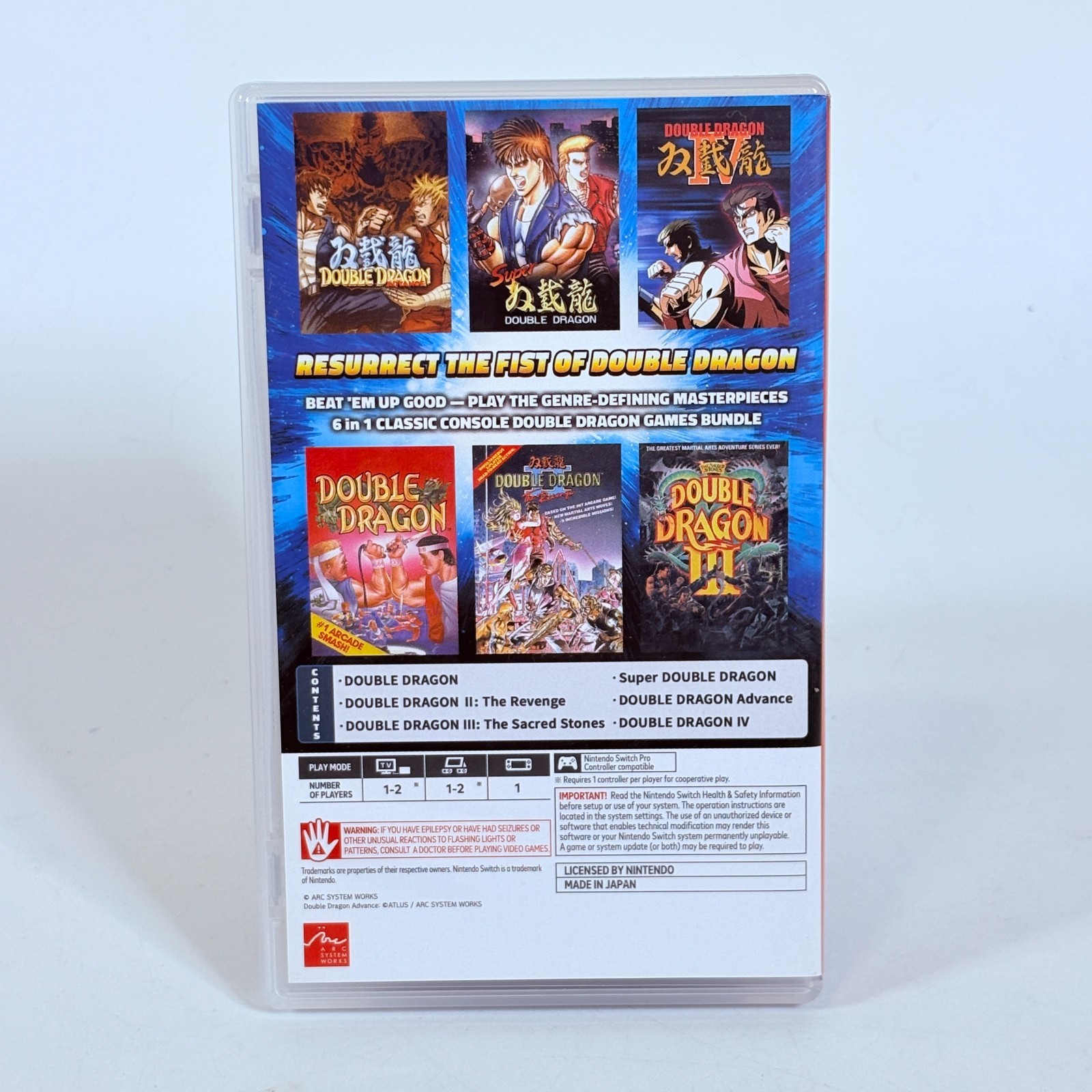 Double Dragon Collection (Multi-Language) Nintendo Switch New/Sealed Fast Ship