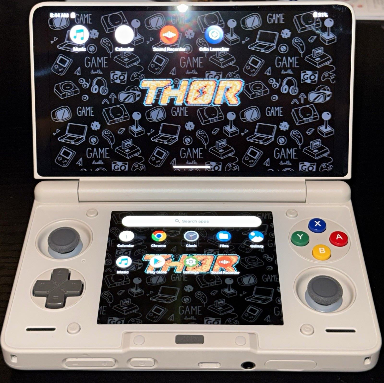 AYN Thor Pro Rainbow Dual Screen Handheld W/ Case Cable and 256 micro USB