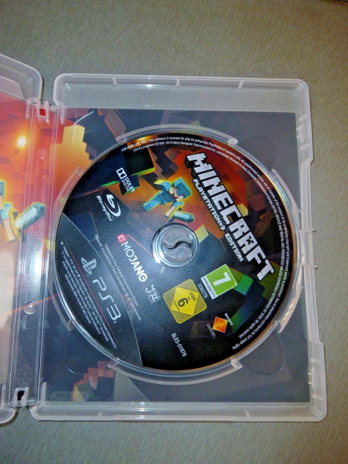 Minecraft Playstation 3 Made in Austria Original game, box + Manual in English