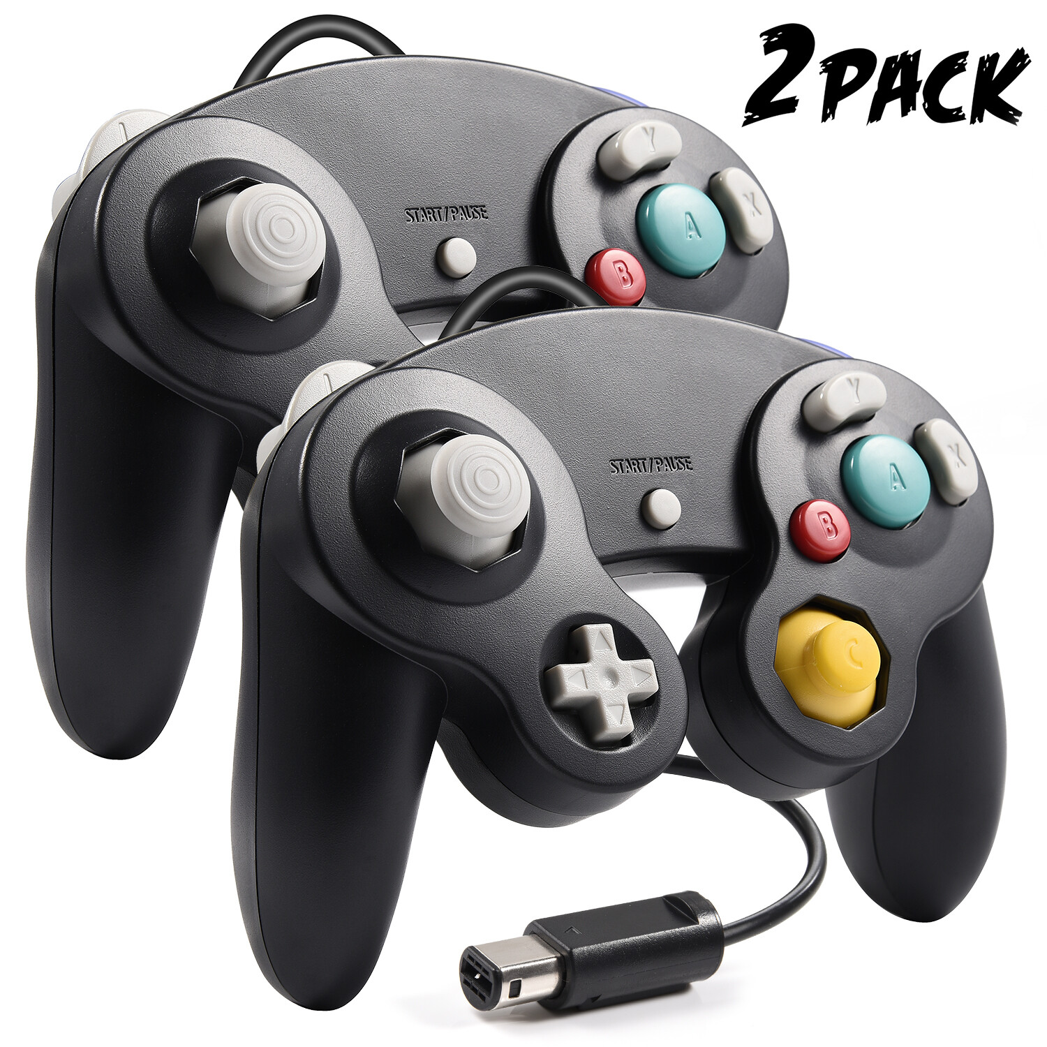 Wireless Game Controller W/ Adapter /Wired For Gamecube Retro Classic GC NGC