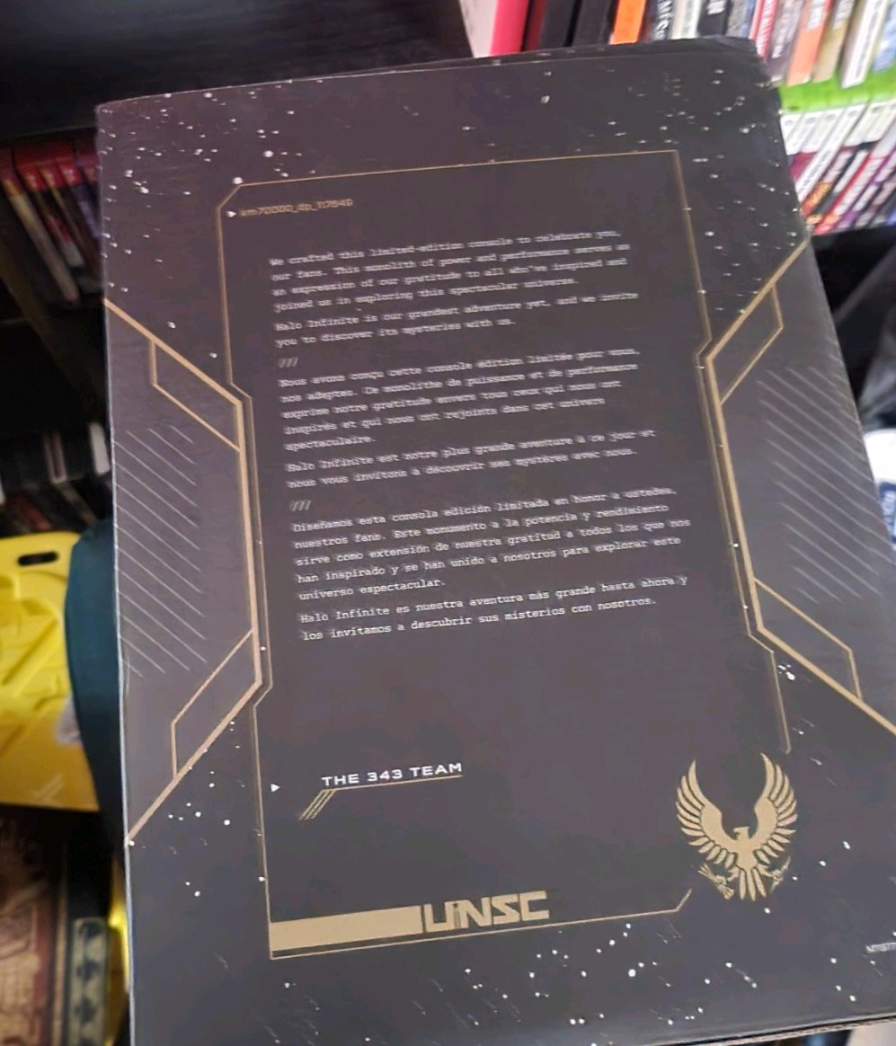 Xbox Series X Halo Infinite Limited Edition Console Box w Styrofoam inserts Only