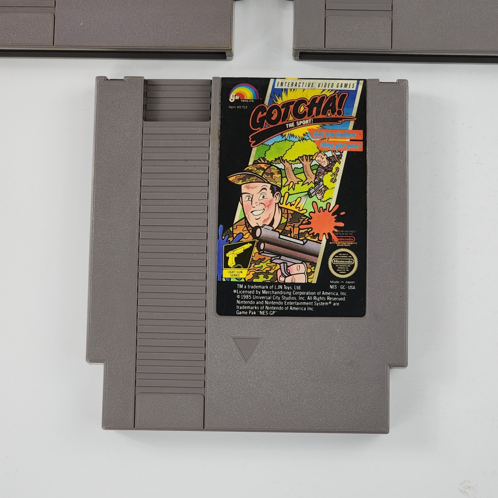 NES 3 Game Lot: Kung Fu – Golf – Gotcha The Sport (Nintendo, 1985) Tested