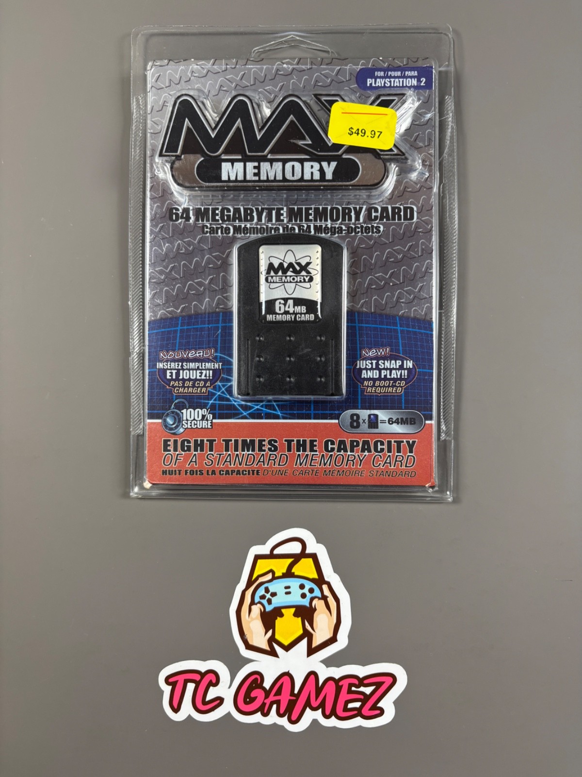Sony PlayStation 2 PS2 64MB MAX Memory Card OEM Brand New Sealed