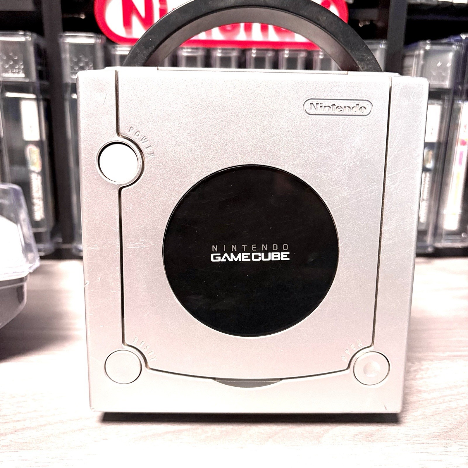Platinum Nintendo GameCube Console Bundle System w New Controller & Hookups