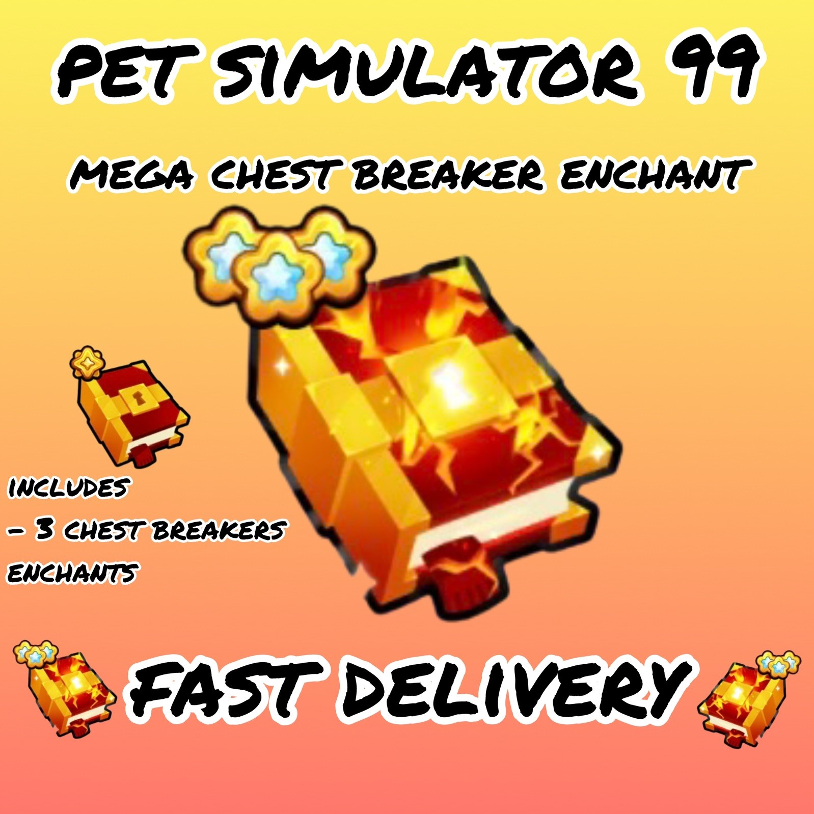 Mega chest breaker | Pet simulator 99 | fast delivery | PS99 | enchants