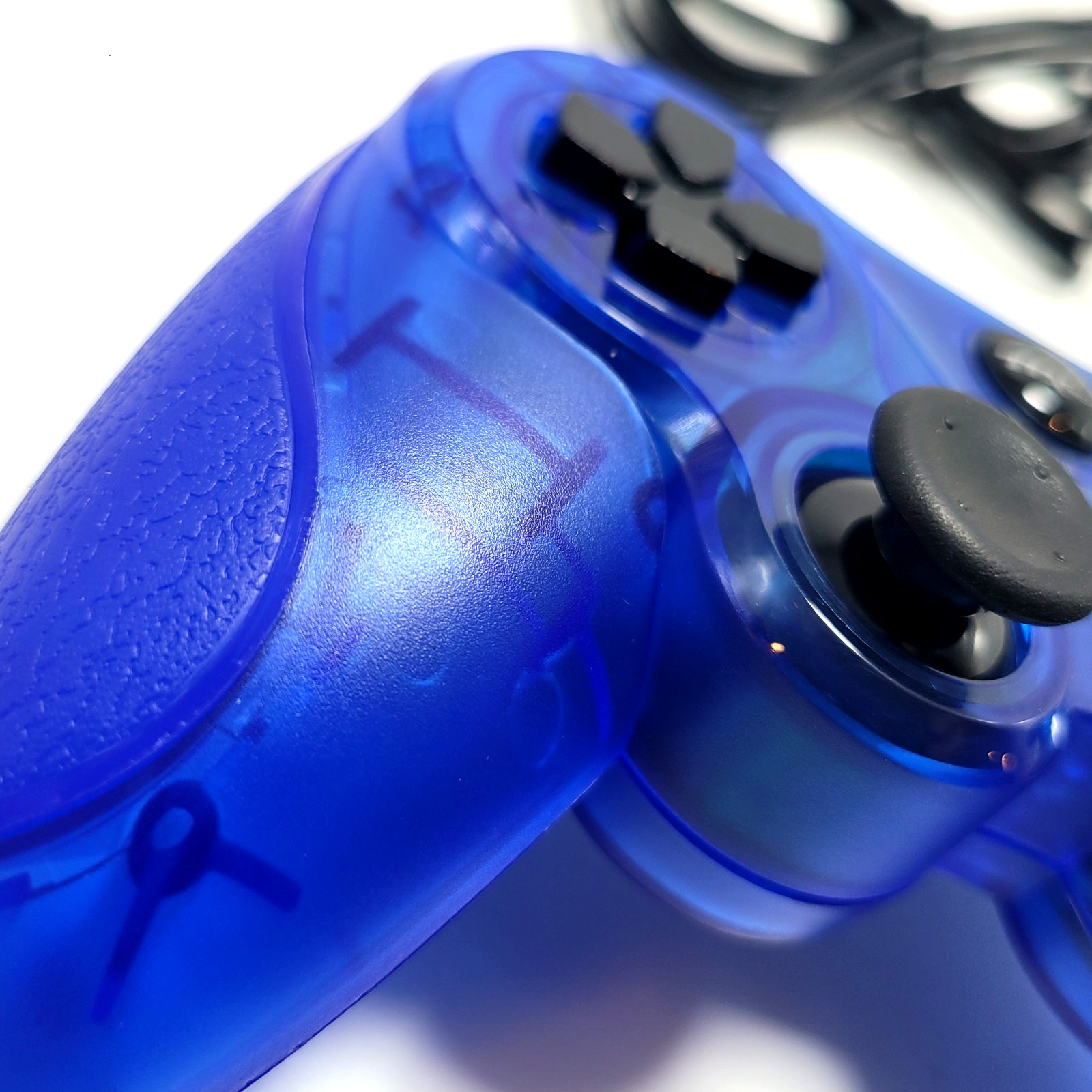 PlayStation 3 Wired Controller for PS3 / PC / USB by TTX Tech – Clear Blue