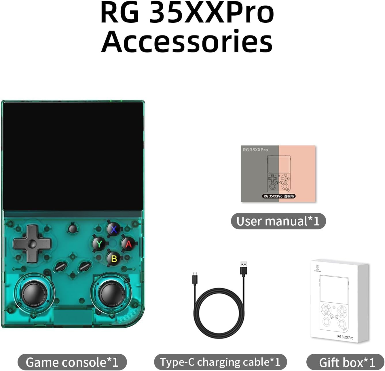 Teal Anbernic RG35XX Pro: Compact Retro Console with HDMI & Expandable Storage