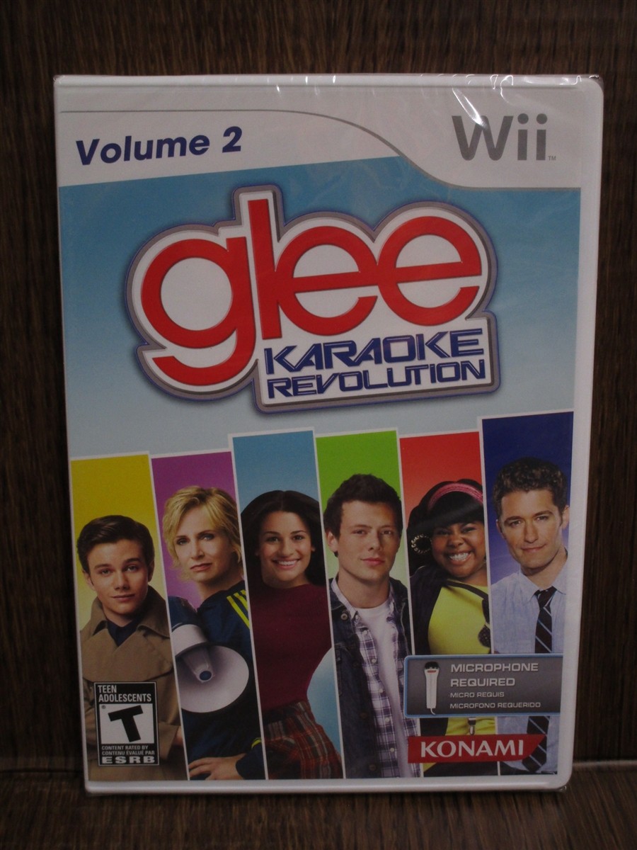 Video Game Wii Glee Karaoke Revolution Volume 2 (mic required) NEW SEALED
