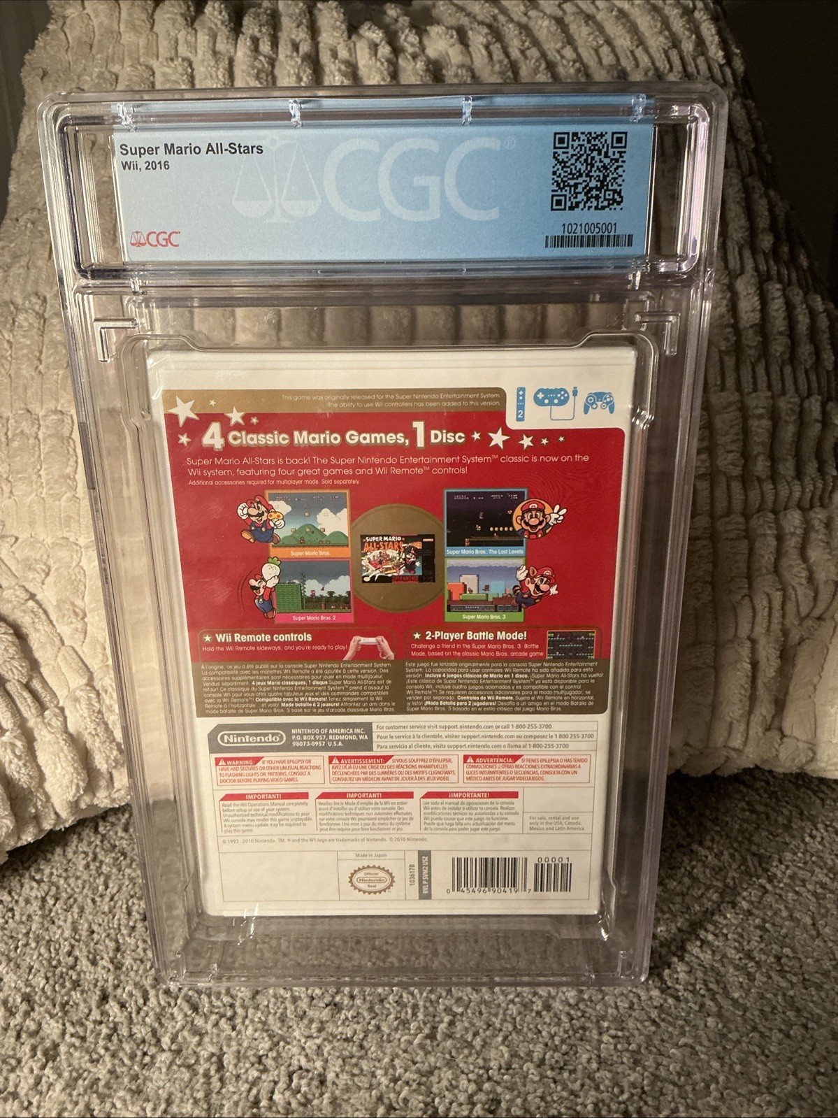 Super Mario All-Stars (Nintendo Wii) WATA 9.8 A+ NEW SEALED GRADED CGC